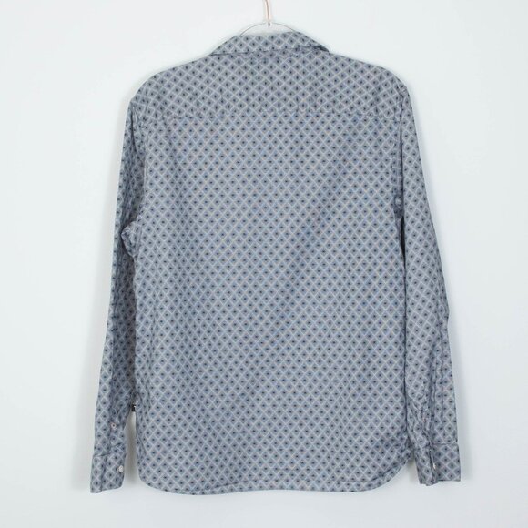 Ted Baker Sanlon Button Down Long Sleeve Slim Fit Shirt Mens Size 4 Large - Picture 7 of 8